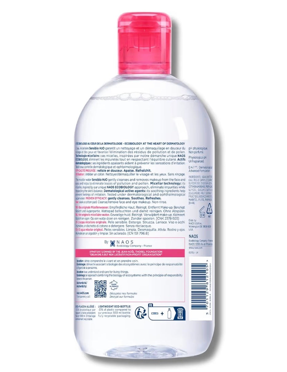 Micellar Cleansing Water – No-Rinse Makeup Remover for Sensitive Skin