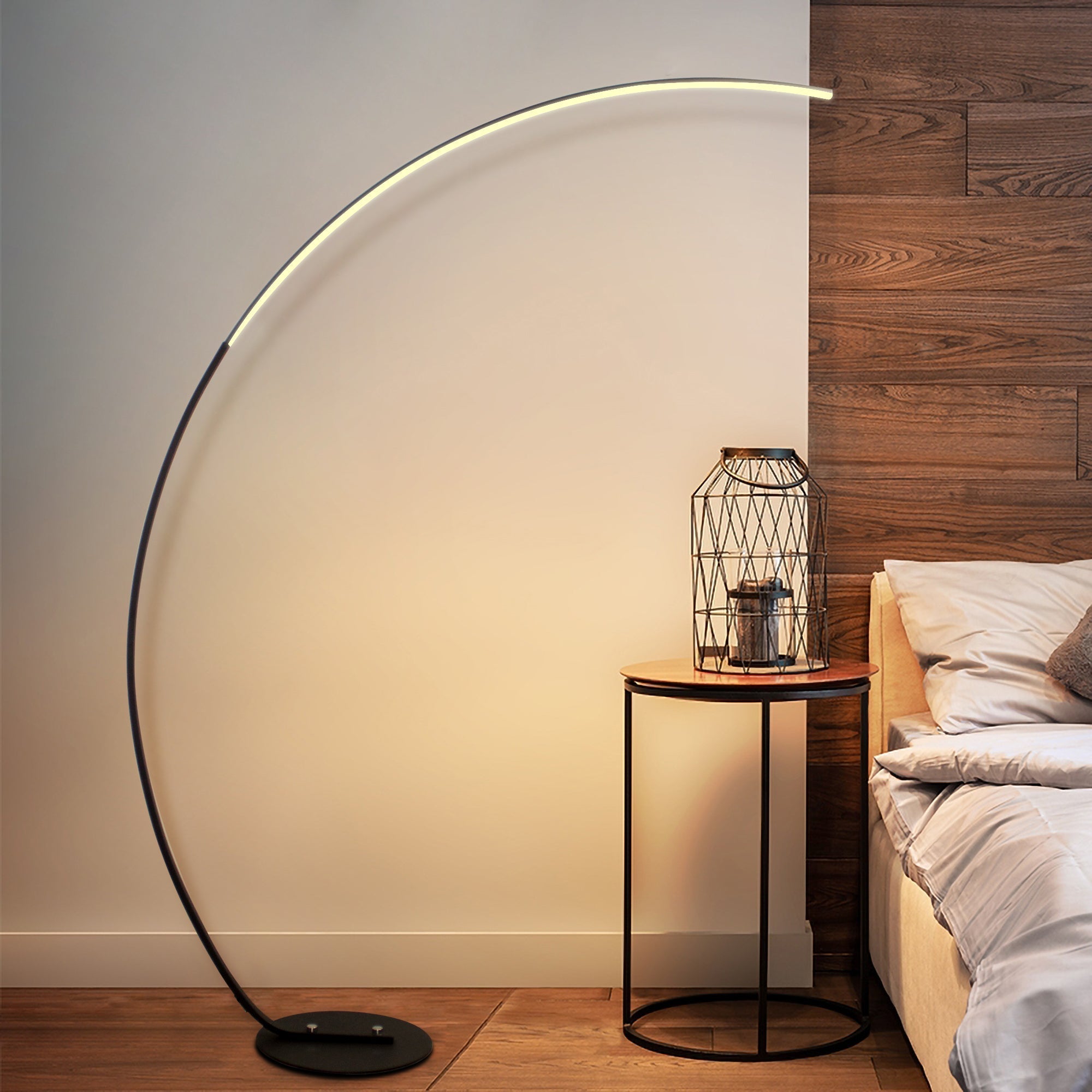 Modern RGB Curve Ambient Lamp – Color-Changing Mood Light
