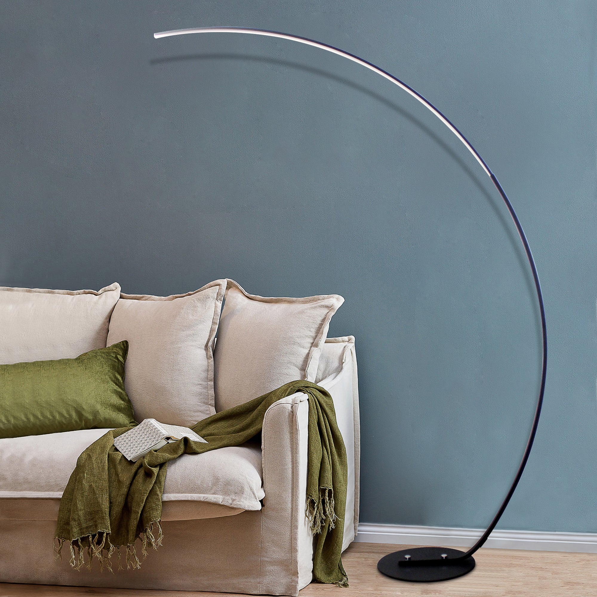 Modern RGB Curve Ambient Lamp – Color-Changing Mood Light