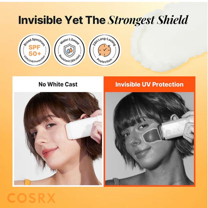 Korean Sunscreen Stick SPF 50+ – No White Cast, Oil-Control & Invisible Finish