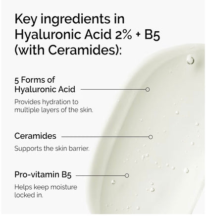 2% Hyaluronic Acid Serum with Ceramides & B5 – Deep Hydration for Plump, Dewy Skin
