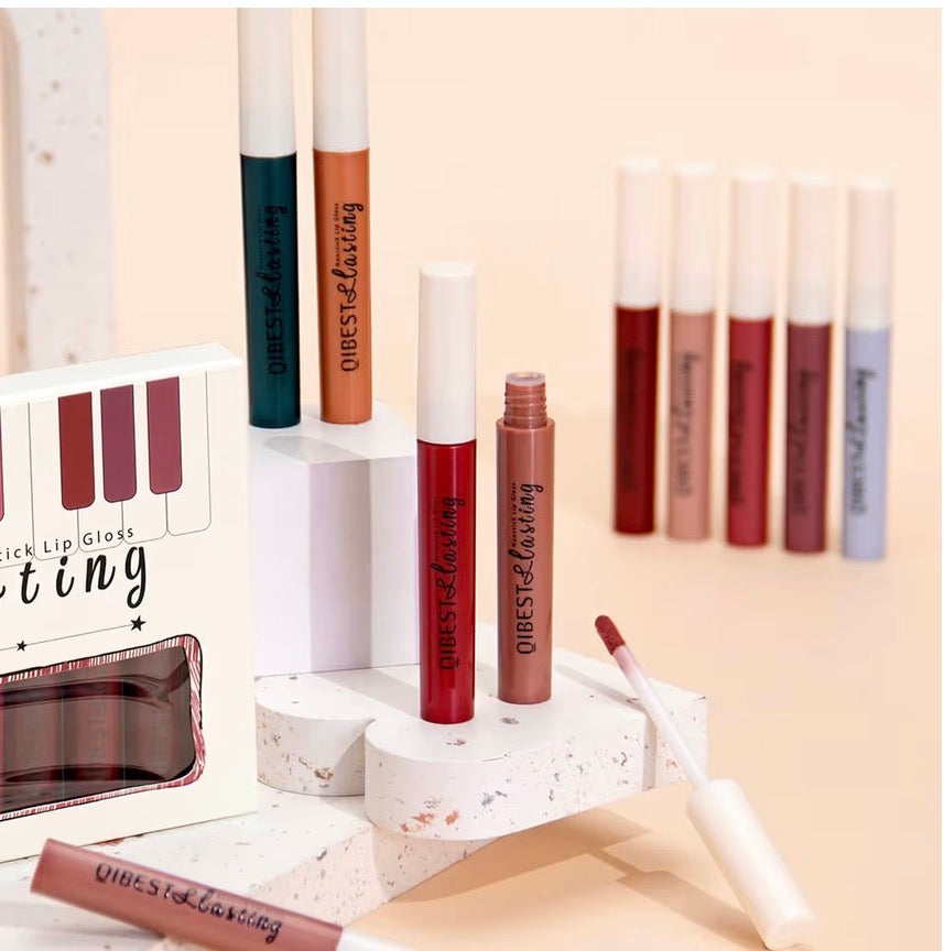 Waterproof Matte Liquid Lipstick Set – 12 Shades, 24-Hour Velvet Finish