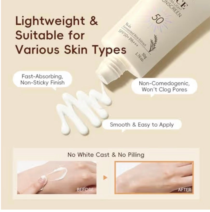 Korean Skincare Set 9-Piece – Complete Rice Extract Routine for Brightening & Hydration
