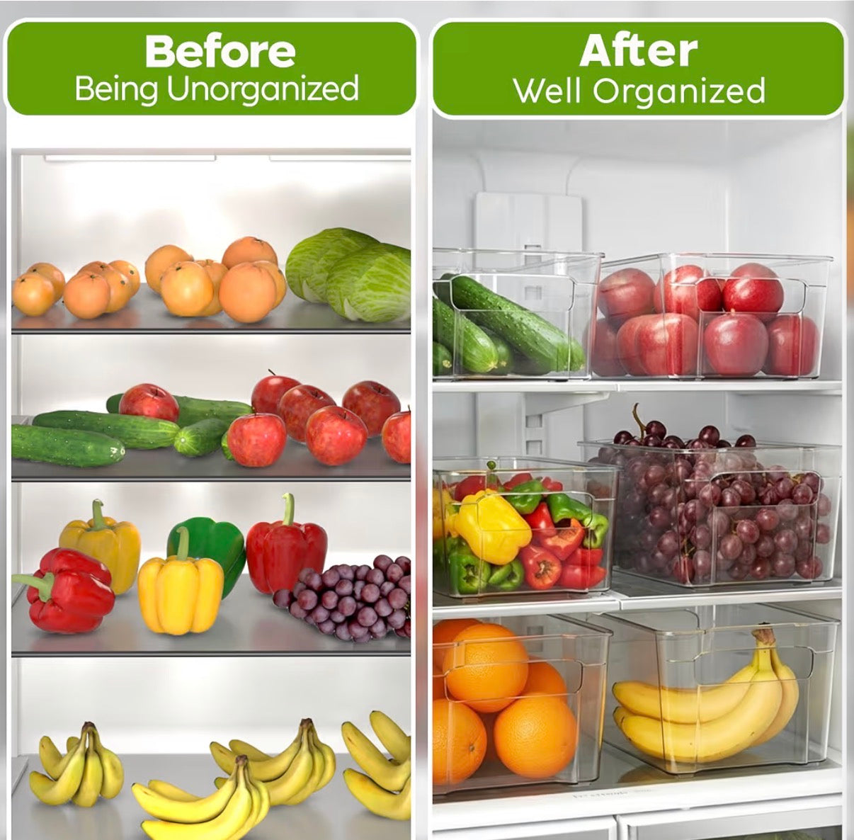 Fridge & Pantry Organizing Bins