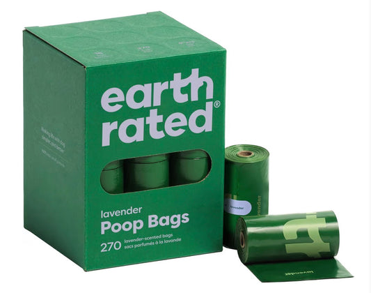 Eco-Friendly Dog Poop Bags – Leak-Proof, Compostable & Lavender-Scented (270 Count)