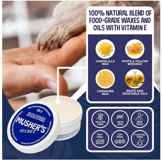Dog Paw Balm – All-Natural Moisturizer & Protector for Cracked Pads, All Seasons