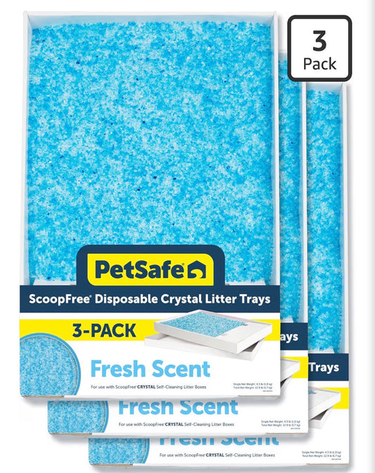 PetSafe ScoopFree Self-Cleaning Litter Box Refills – 99% Dust-Free Crystal Trays
