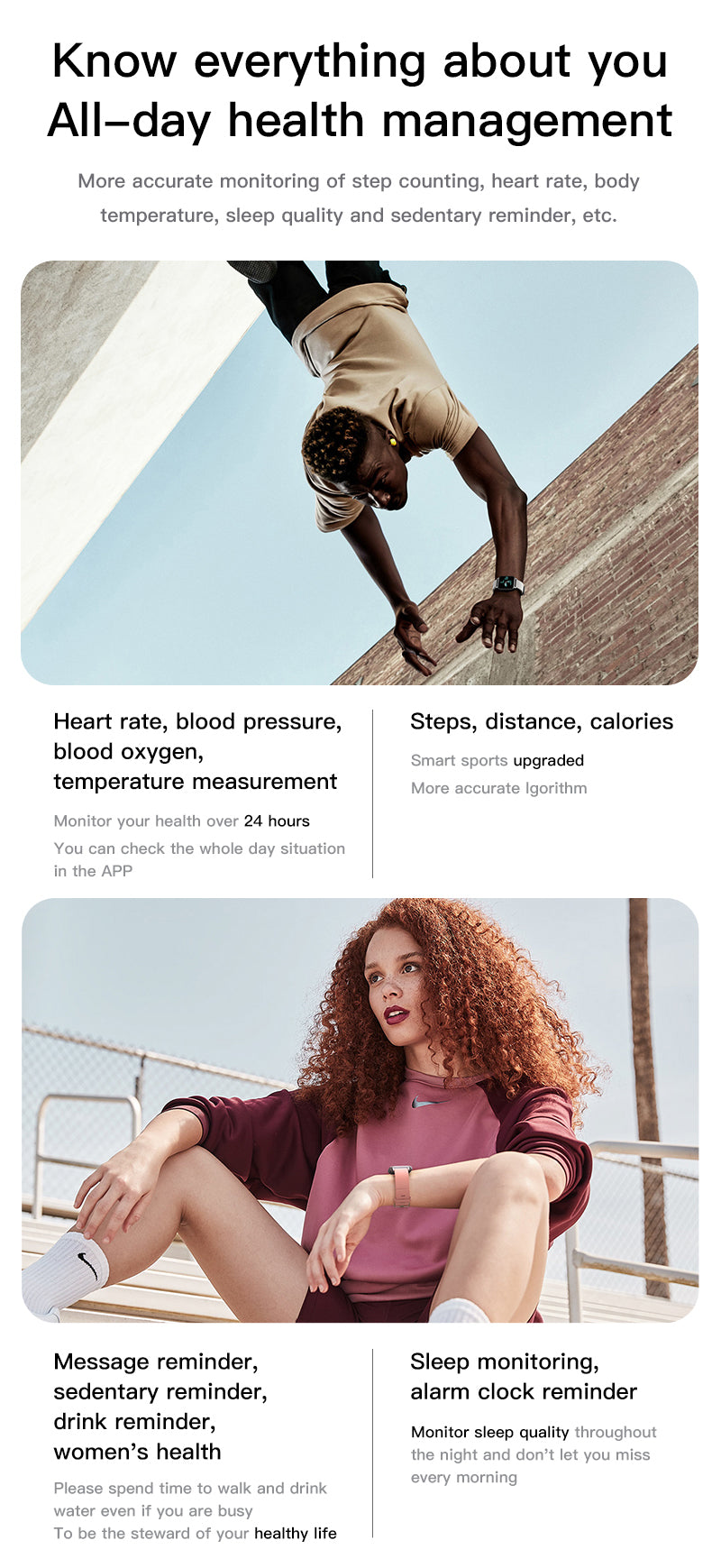 Ultra-Thin Smartwatch – Full Screen, IP68 Waterproof
