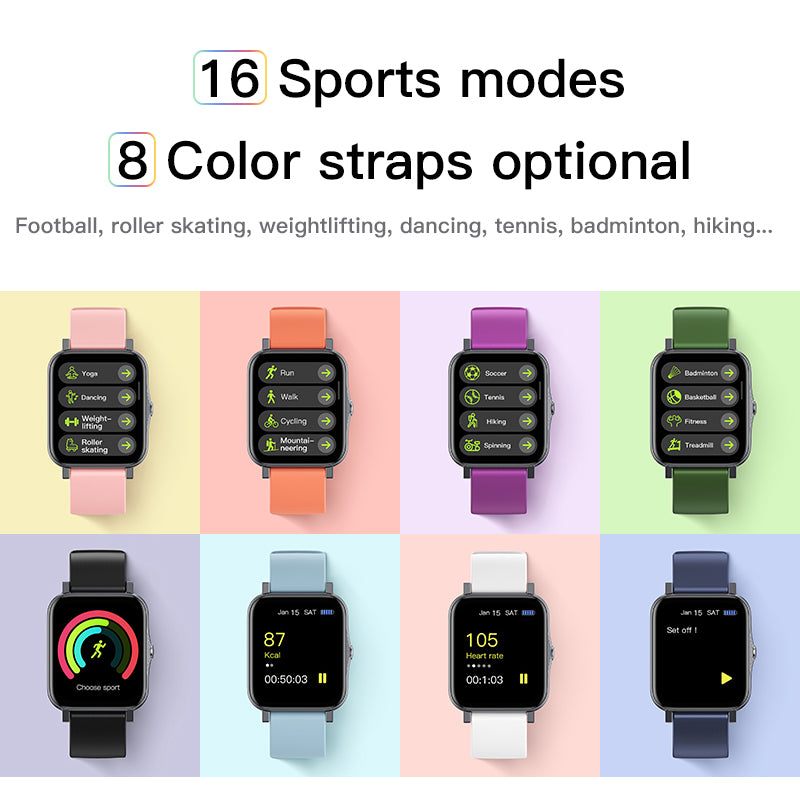 Ultra-Thin Smartwatch – Full Screen, IP68 Waterproof